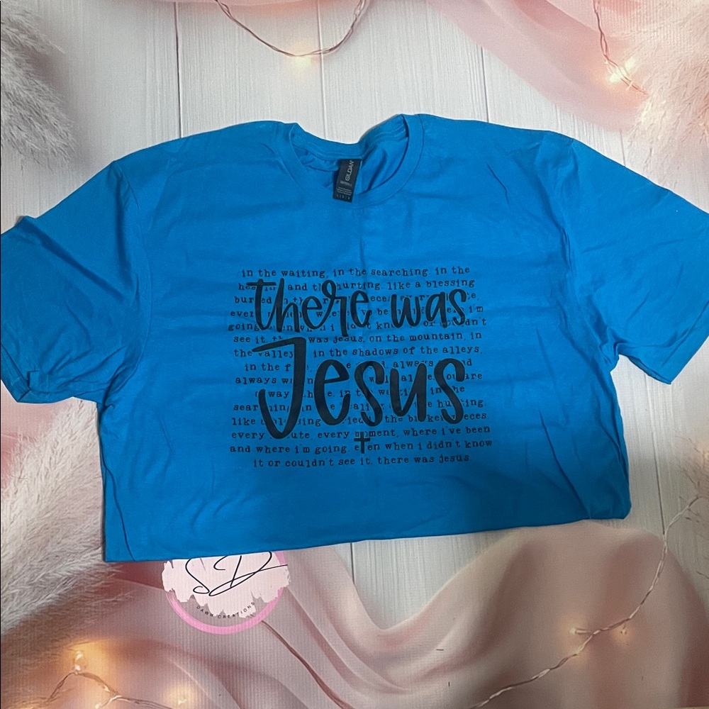 Blue women’s Shirt with Inspirational Print
